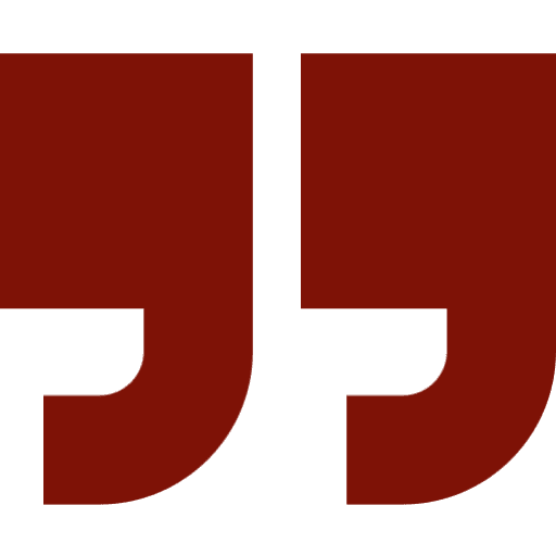 Bold red quotation marks graphic
